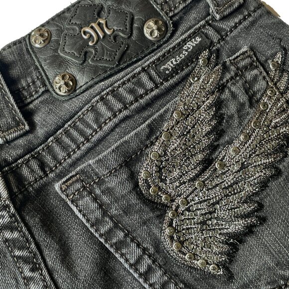 Miss Me Embellished Black Skinny Jeans - Picture 8 of 11